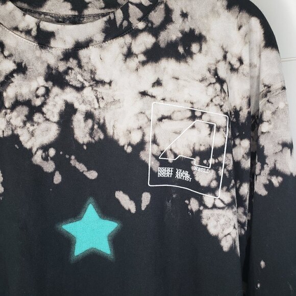Travis Scott Astroworld Shattered Face Bleach Dye L/S Tee Large - Picture 4 of 5
